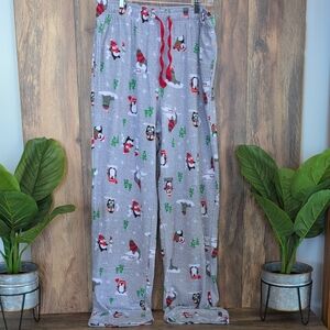 Cuddl Duds Jammies for your Families Winter Gray Pajama Pants Men's LT      M294